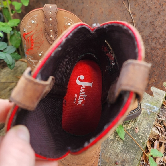 NWT Justin Gypsy Leather Studded Cowgirl Boots - Picture 5 of 14